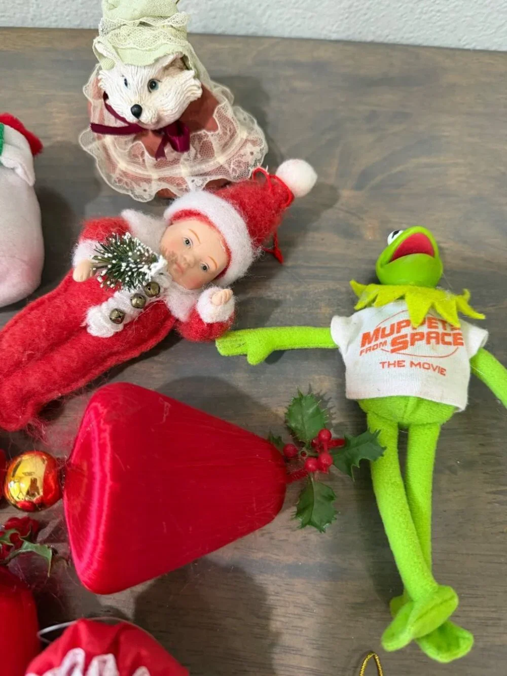 Vintage Felt Fabric Christmas Ornaments Lot 25